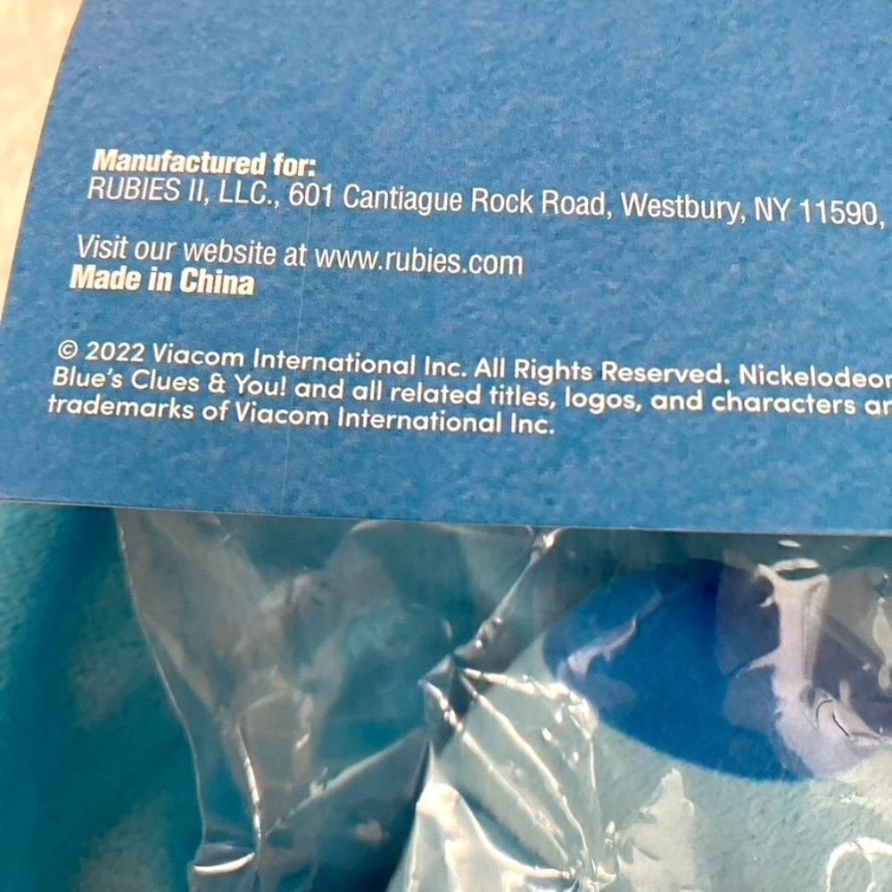 Rubie's Blue's Clues Blue Child Costume Sz 2-3T Halloween Pretend Play - Picture 4 of 6